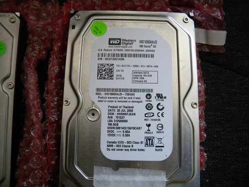 160GB SATA hard drive- Seagate, Maxtor, WD, & others- tested working 3.5 - Picture 4 of 5