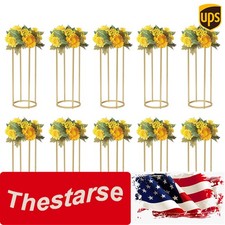 23.6 in Gold Metal Column Wedding Centerpieces for Tables Wedding Decoration