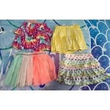 Garanimals Girls Skirts 2-4T Multi-color Ruffled Tiered Set Of 4 Playful Pastel