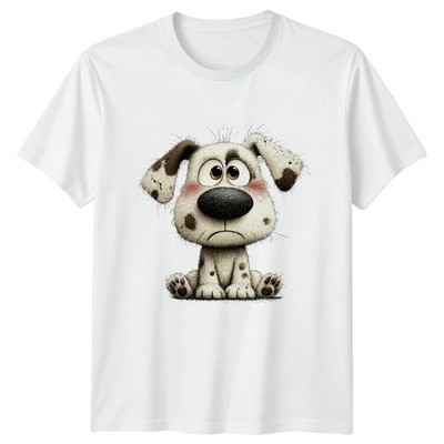 Scruffy Welpe Hund T-Shirt Scruffy Hund Haustier Geburtstag Geschenk für Sie und Ihn