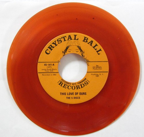 The Five Discs 45 This Love Of Ours To The Fair CRYSTALL BALL doowop Near-MINT