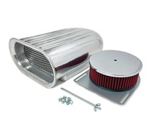 Gasser Style Air Scoop Single 4-barrel 4 Bbl 5-18 Neck Carburetor Washable Fin