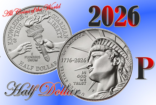 Enduring Liberty 2026 P Semiquincentennial Half Dollar - 1 Coin