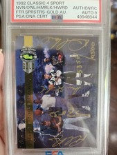 1992 Classic Four Sport Draft Pick Collection -   Gold autographs shaq /9500 