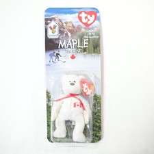 Maple The Bear 1999 McDonald's Ty Beanie Baby With Rare Errors 1993