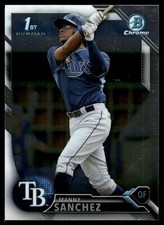 2016 Bowman #BCP28 Manny Sanchez Tampa Bay Rays Baseball Card