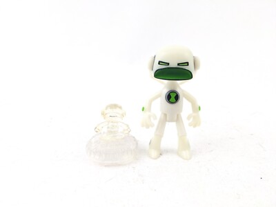 ECHO ECHO DEFENDER Glow in the Dark - Ben 10 Figure 4'' (Bandai 2008) W/ Crystal