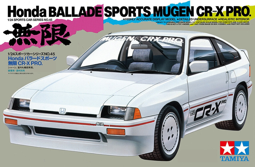 オートバックス当選品　TAMIYA XB PRO Honda CR-Z 1/10 Tamiya 1/24 Honda CRX Ballade Sports Mugen CR-X Pro Plastic Model