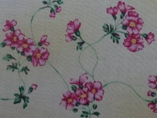 America cotton fabric Pink Flower Yellow By Maywood studio 44" x 36" 632