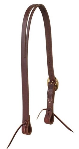 Working Cowboy Split Ear Headstall 1" Oil Dipped Brass Buckle by Weaver New - Picture 3 of 4