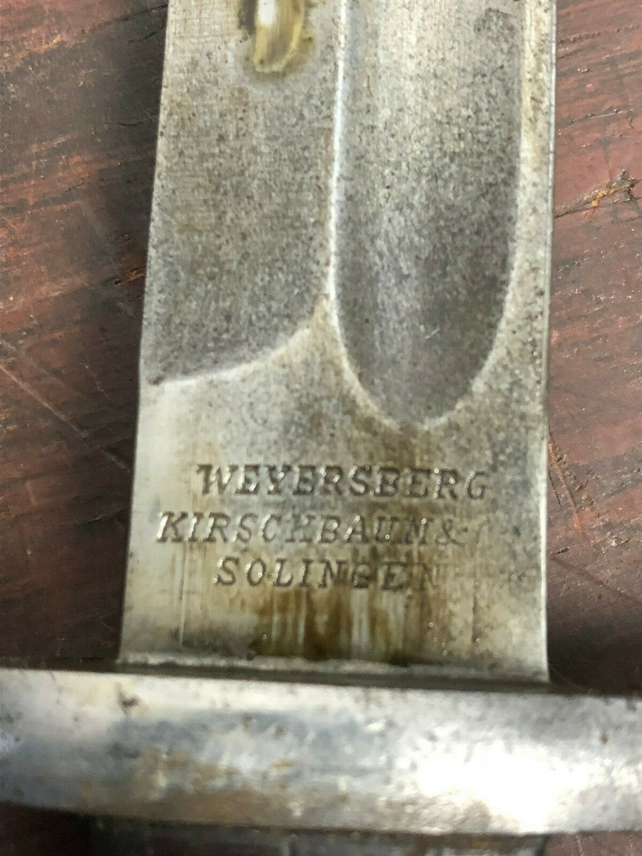 Weyersberg Kirschbaum & C Solingen Germany Antique Bayonet