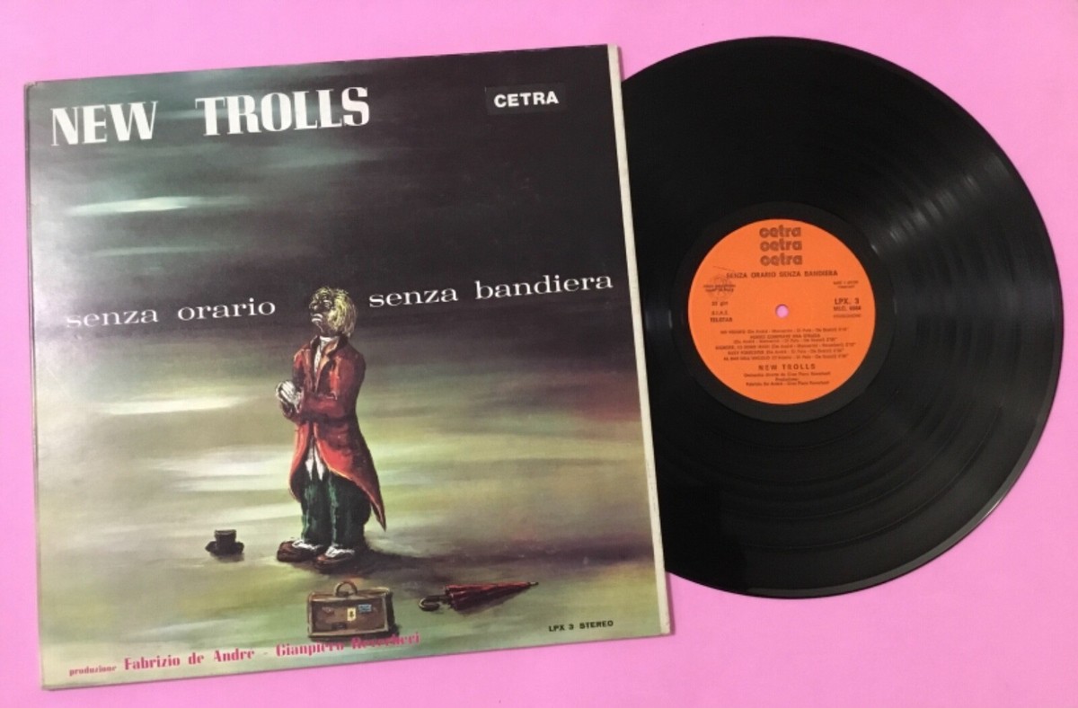 NEW TROLLS - Senza Orario Senza Bandiera - LP Gatefold Originale