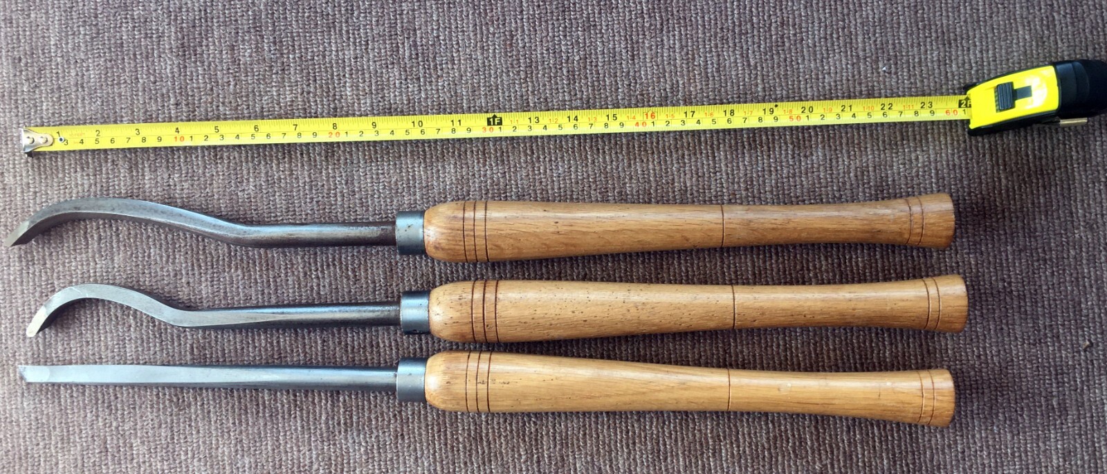 3 long woodturning chisels eBay