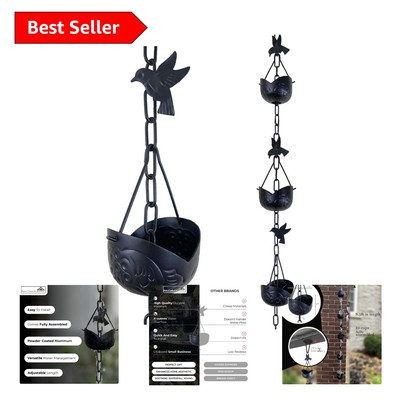 Unique 8.5 ft Rainwater Diverter with Fortune Cookie Cups - Quality Assured