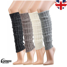 Women Leg Warmers Wool with Alpaca Ribbed Winter Christams gift Soft  warm