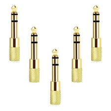 5Pcs 6.35mm 1/4 Inch Male to 3.5mm 1/8 Inch Female Stereo Headphone Adapter Jack