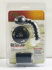 RZILLA MINI CLAMP RED LED LAMP FOR NOCTURNAL REPTILES WITH SWITCH ADJUSTABLE NEW