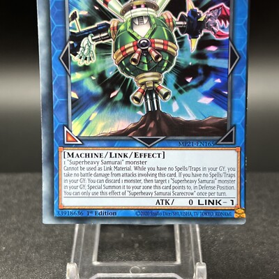 Superheavy Samurai Scarecrow MP21-EN165 MISCUT 1st Super Rare