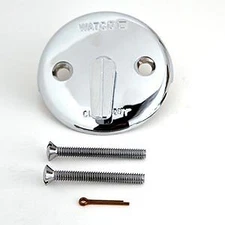 Watco Trip Lever Bathtub Overflow Plate Kit in Chrome Plated