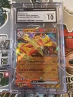 CGC 10 GEM MINT Pokemon 151 Charizard ex 006/165 Japanese Card Sv2a