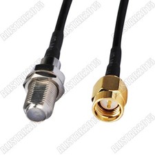 F Type Female Jack to SMA Male Plug Pigtail Cable RG174 1M 3ft for Wireless Wifi