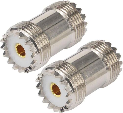 Confezione 6 Adattatore Barilotto SO239 UHF Femmina a Femmina Connettore Coassiale PL259 Accoppiatore - Foto 4 di 7