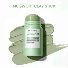 SKINTIFIC Mugwort Acne Clay Mask Stick (reduces redness, inflammation,pores) 40g