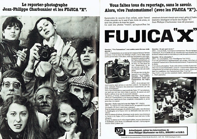 Publicité advertising 118  1980  appareil photo Fujica X JP Charbonnier (2p) RTL