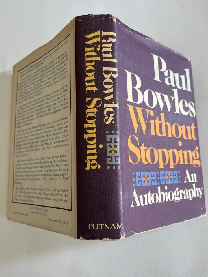PAUL BOWLES / Without Stopping  ~ autobiography ~ 1st 1972 ~ hardcover - Image 2 of 4