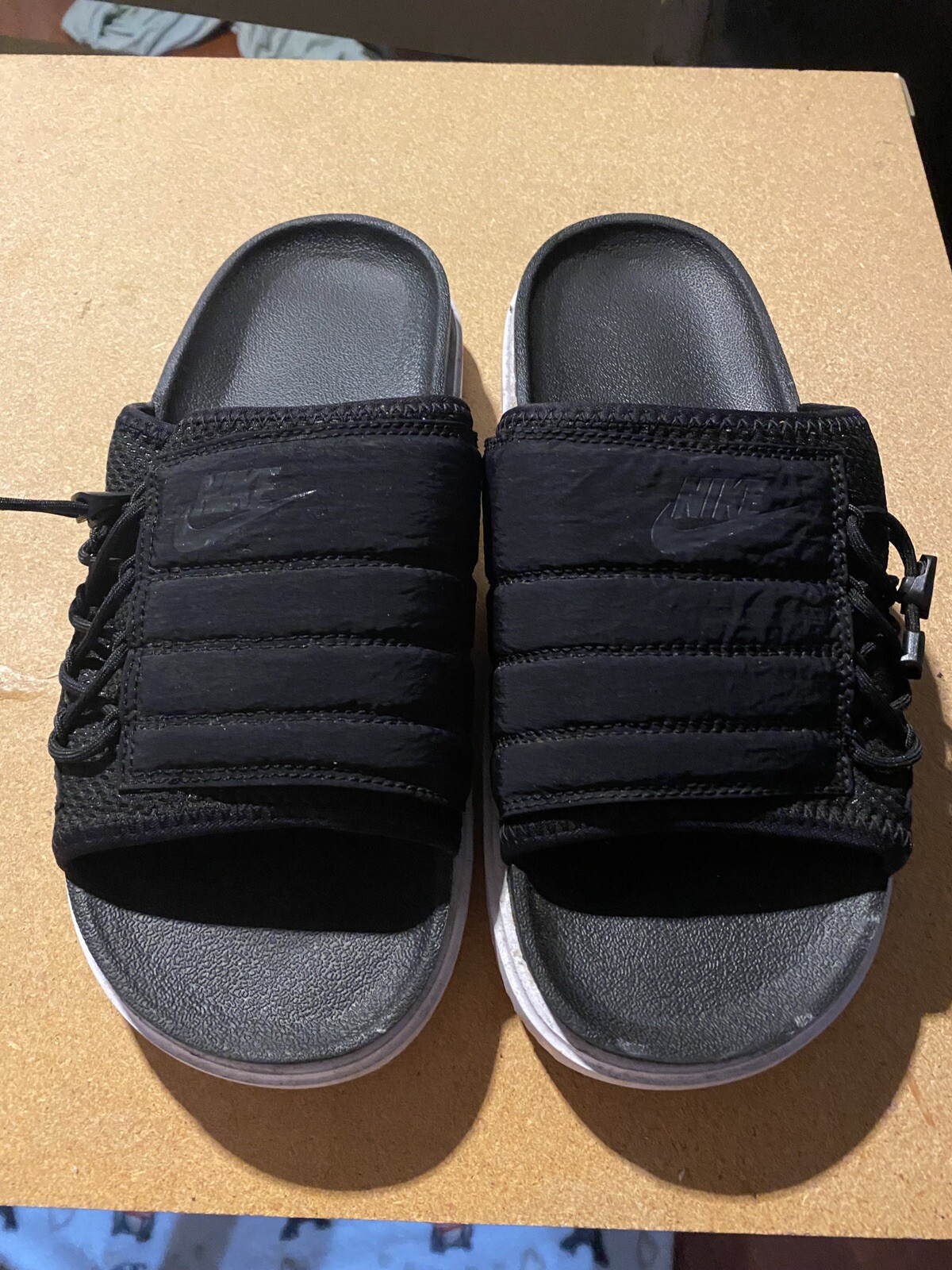 nike city slides black