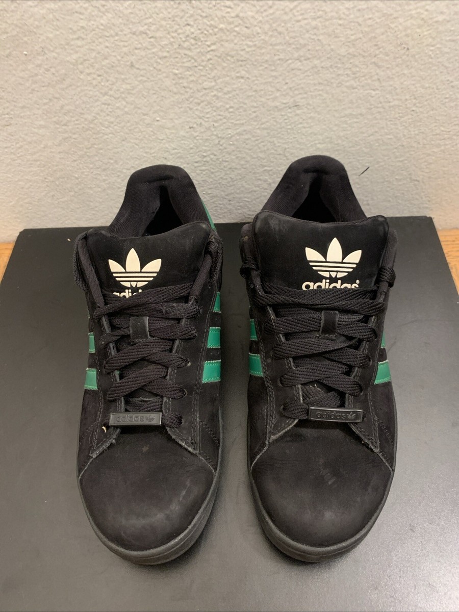 Adidas Campus ST 772549-2005 Black Green Fat Tongue Skate Sneakers 