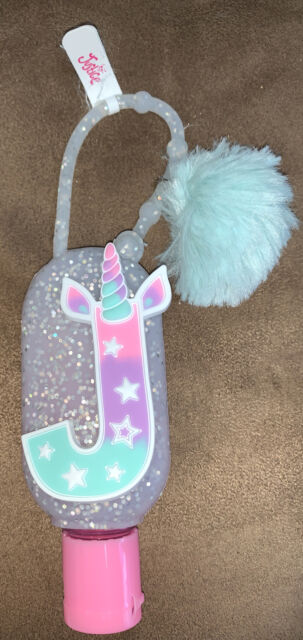 JUSTICE HANG ANYWHERE INITIAL “J” UNICORN CLEAN HANDS SHIMMERING SUPER CUTE!!