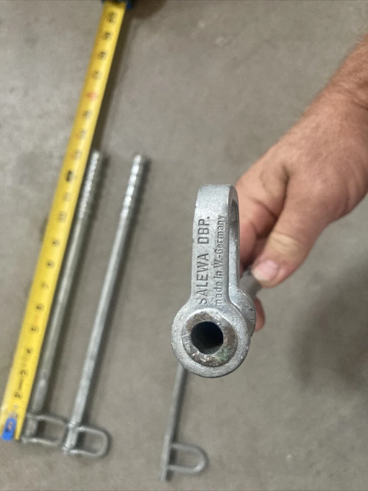 Tornillo de hielo tubular Salewa vintage años 70 (juego de 2) escalada en hielo Foto 2 de 4