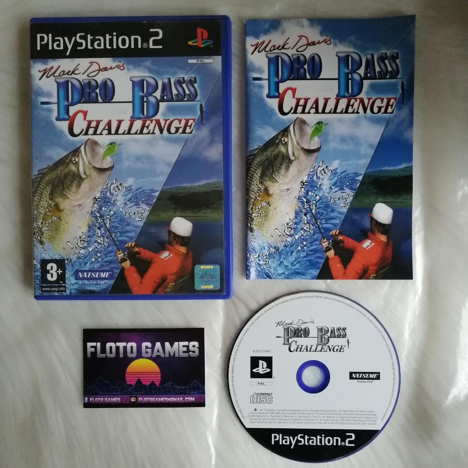 Jeu Mark Davis Pro Bass Challenge pour PS2 Complet CIB PAL - Floto Games