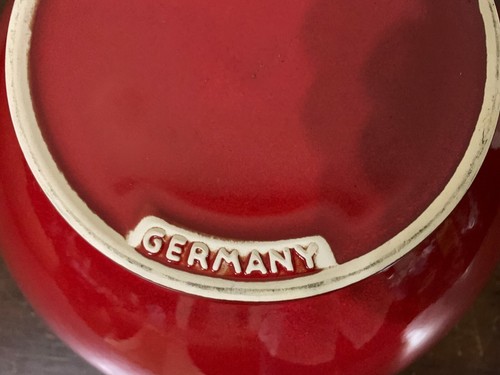 Waechtersbach Cherry Red 5.5 Qt Salad Serving Bowl 11.5" x 6" Germany - Picture 11 of 11