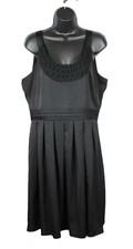 The Loft Little Black Dress-SIZE 8-Back Bow-Grosgrain Straps-Coquette-Classic