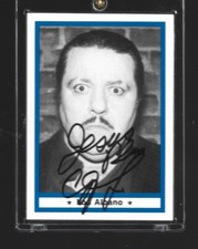 33  CAPTAIN LOU ALBANO  signed 1991  IMAGINE LEGENDS Wrestling Card w/COA