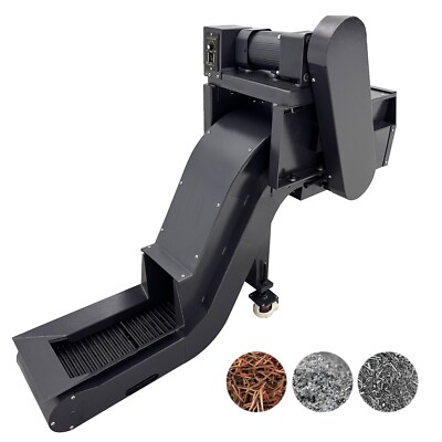 220V 1PH CNC Chain-plate Chip Conveyor for Steel, aluminum, copper, etc.