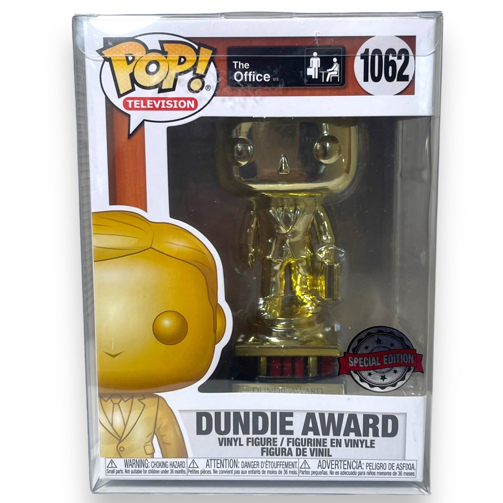 Funko Pop! Televisión. The Office - Dundie Award Edición Especial #1062 - Dañado