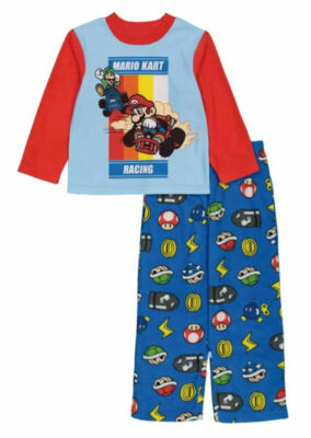 Super Mario Kart Little/Big Boys 2pc L/S Pajama Pant Set Size 4 6 8 10