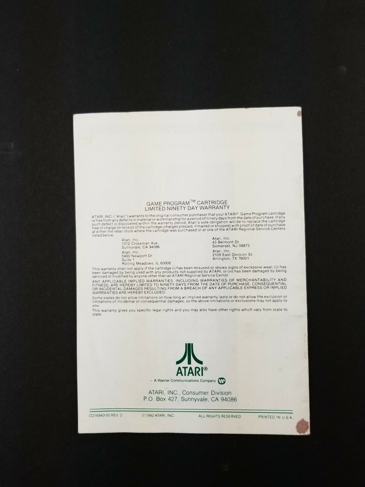 1982 Berzerk Ultimatum Atari 2600 Instruction Booklet Manual Only L2 EBay