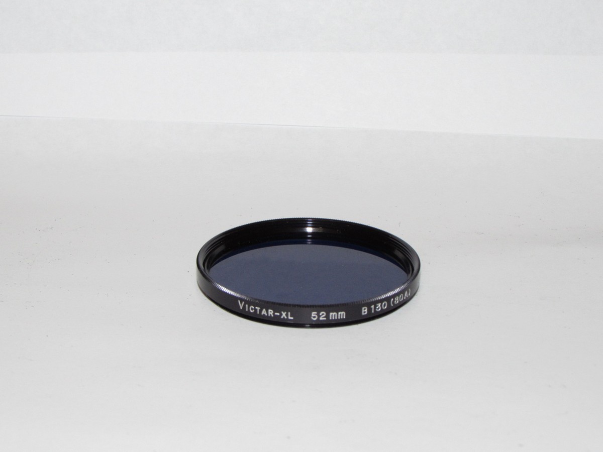 Used Victar-XL B130 (80A) Blue 52mm Lens Filter Made in Used Victar-XL B130 (80A) Blue 52mm Lens Filter Made in