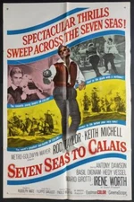 Pirate Rod Taylor Keith Michell Seven Seas to Calais original movie poster 1605a