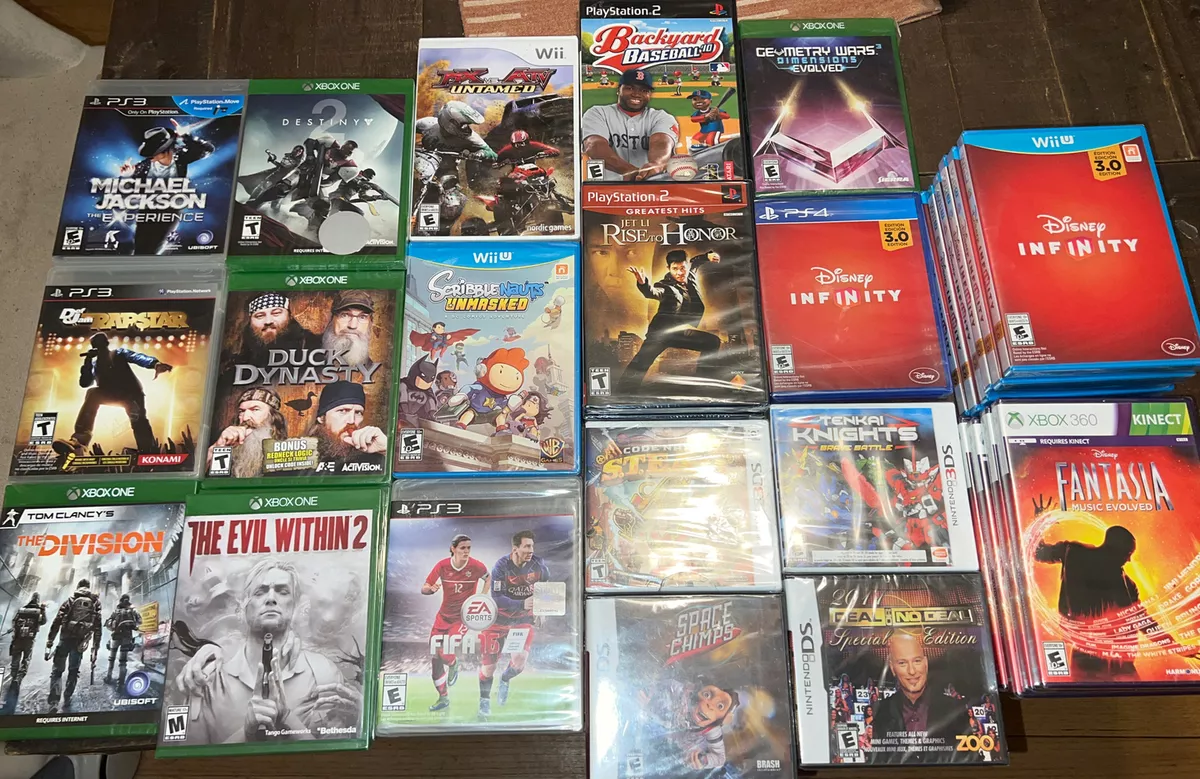 30 Mixed Video Game Lot PS2/PS3/PS4,Wii/Wii U, Xbox360, XboxOne,Nintendo DS/ 3DS