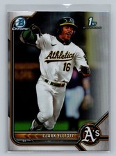 2022 1st Bowman Draft Chrome #BDC-85 Clark Elliott Rookie Refractor A's