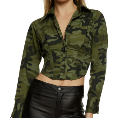 joie camo top