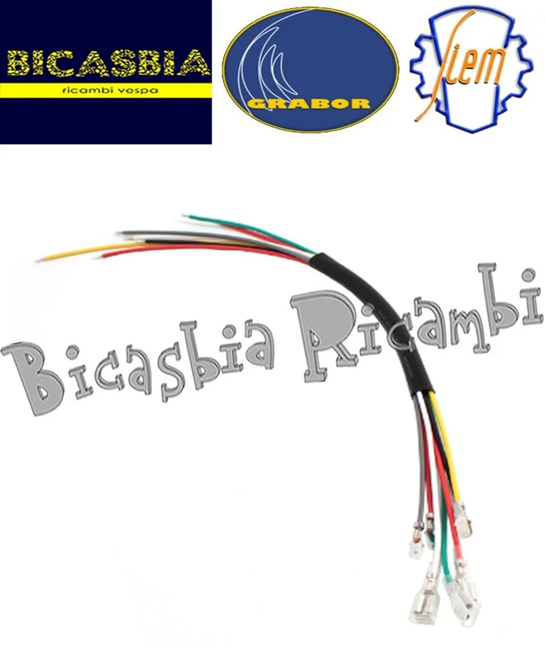 19579 - GRABOR SIEM - KIT 7 CAVI FILI RIPARAZIONE STATORE VESPA 125 150 200 PX