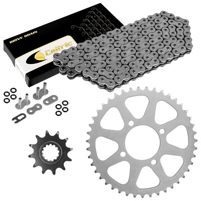 O-Ring Drive Chain And Sprockets Kit for Kawasaki KEF300 Lakota 300 1995-2003