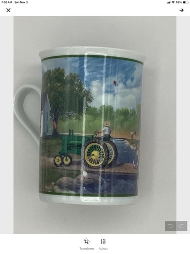 John Deere Farm Year Mugs, Danbury Mint, Porcelain Set Of 5 - Picture 7 of 10