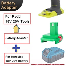 Adapter For Hercules 20V Li-ino Battery To Fits For Ryobi 18V 20V Power Tool